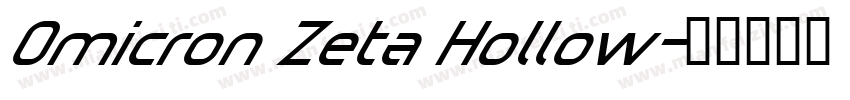 Omicron Zeta Hollow字体转换